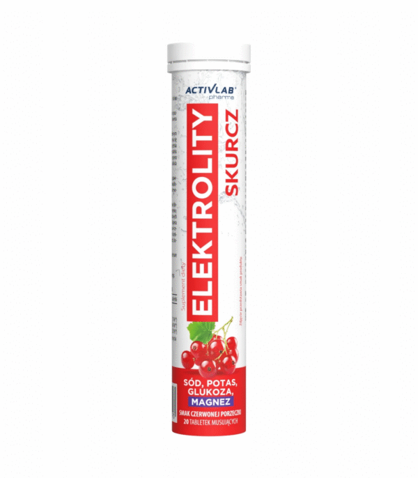 Activlab Elektrolity Skurcz 20 tabl – Czerwona porzeczka