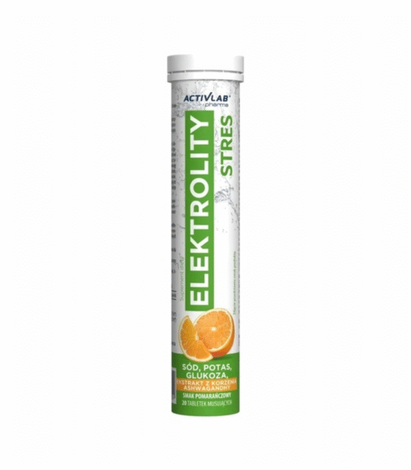 Activlab Elektrolity Stres 20 tabl smak pomarańczowy
